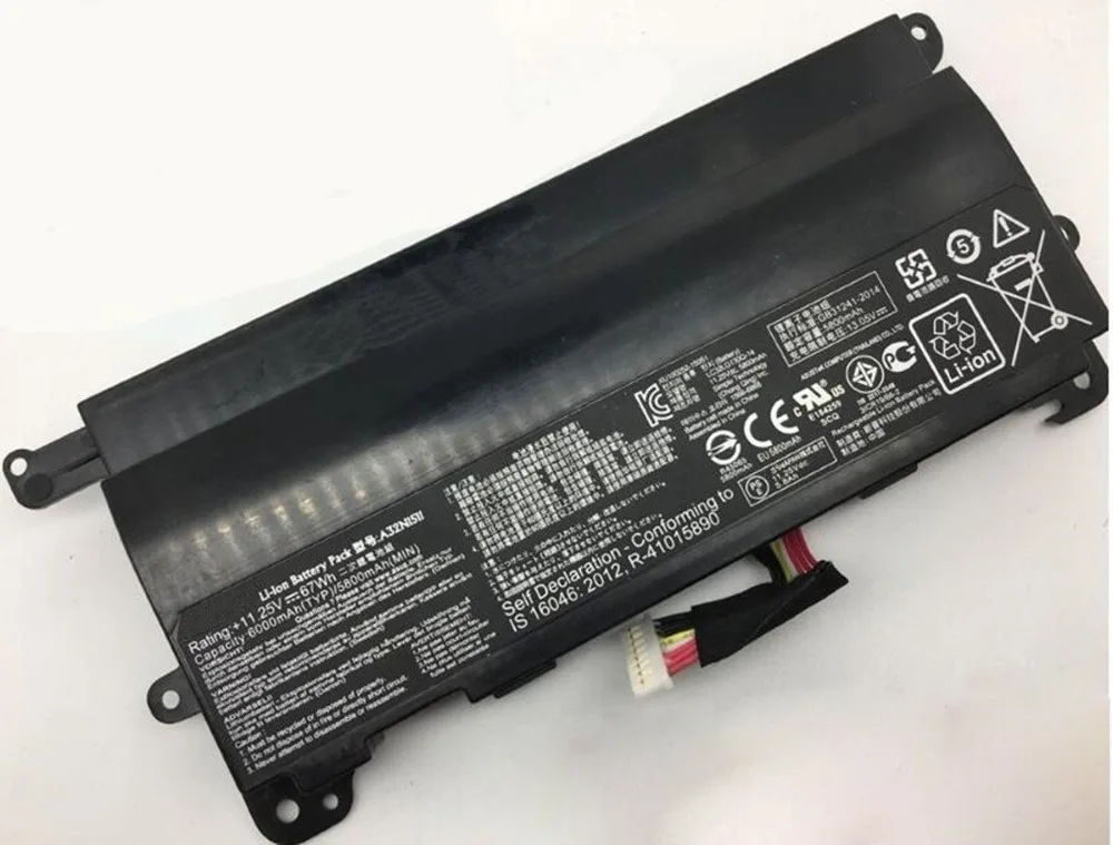 Genuine BATTERY A32N1511 11.25V 67Wh 5800mah For ASUS ROG G752 G752V G752VT G752VY GFX72 GFX72V GFX72VT GFX72VY | Электроника