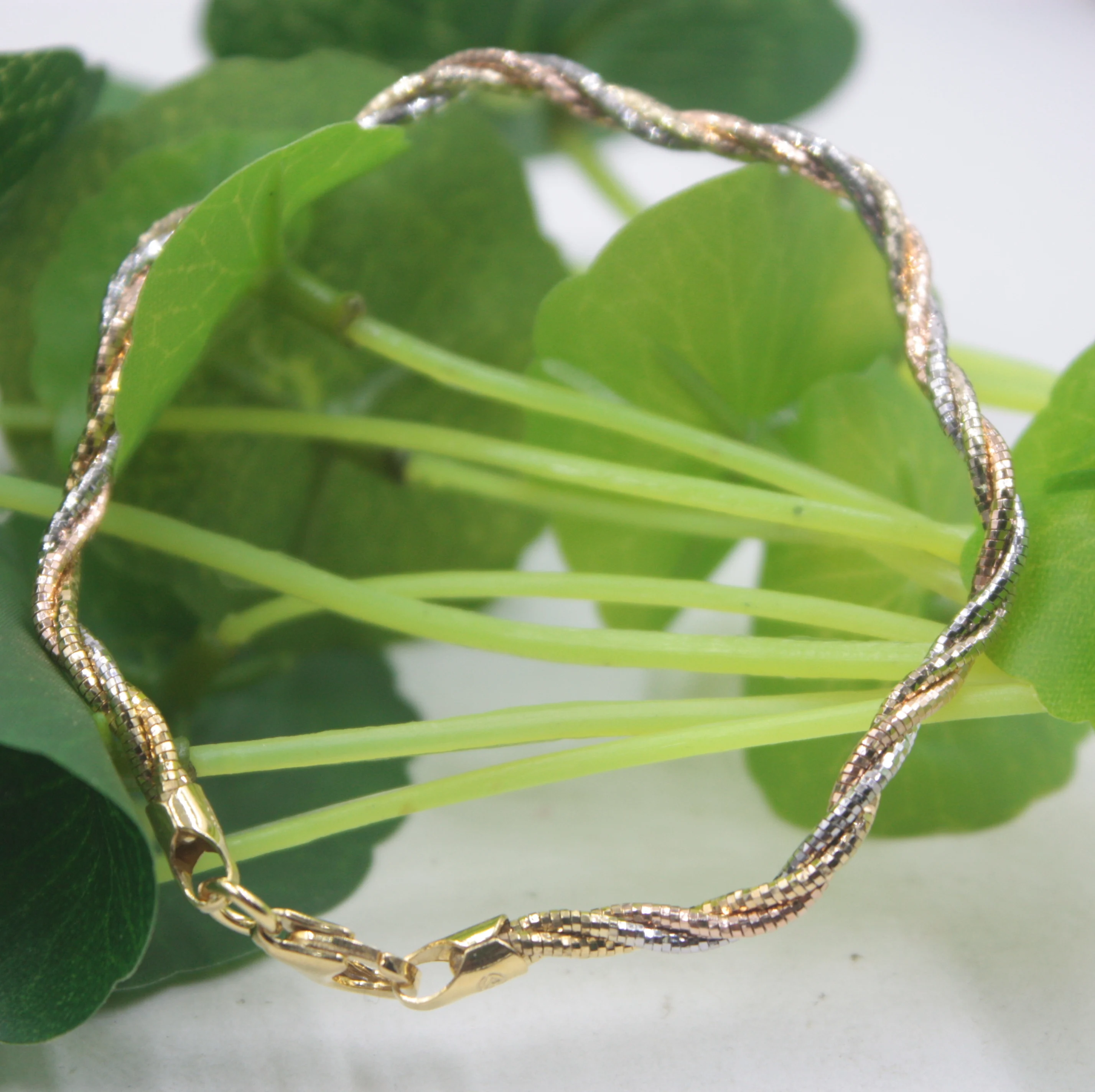 Чистый S925 Серебряный браслет для влюбленных цвет Веревка волна браслет 55-58 мм модный друг подарок Горячая 3 мм