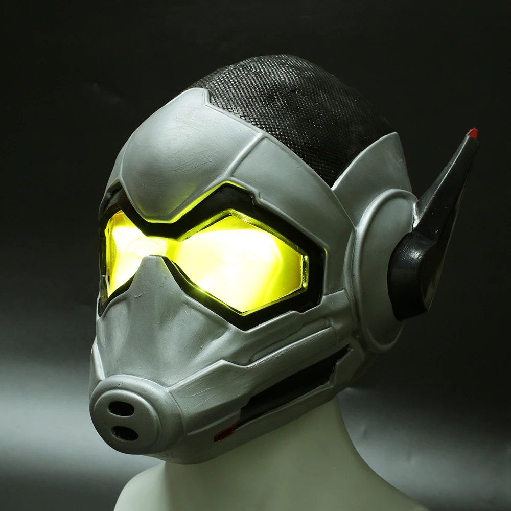The Wasp LED Helmet Cosplay Ant-Man and The Wasp Woman LED Halloween Latex Mask (2)