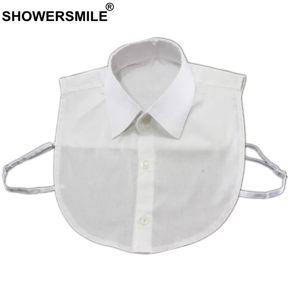 SHOWERSMILE ложный воротник для детей белый Хлопковый отложной съемный девочек и