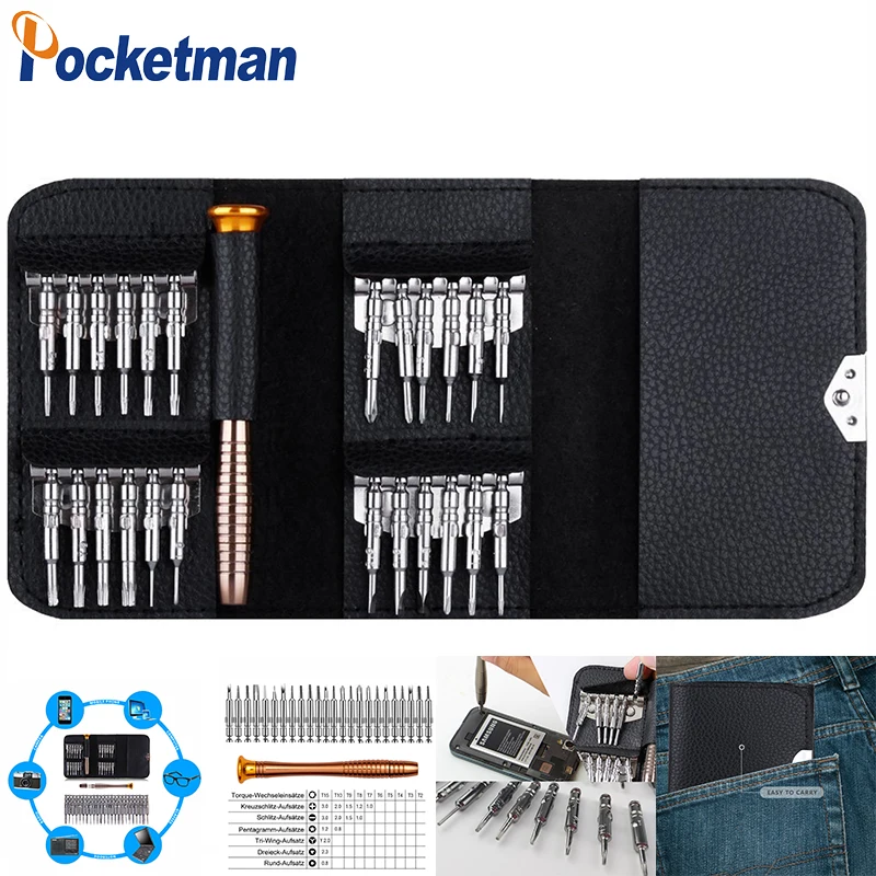 

Screwdriver Set 25 in 1 Torx Screwdriver Repair Tool Set For iPhone Cellphone Tablet PC Worldwide Store Hand tools z30