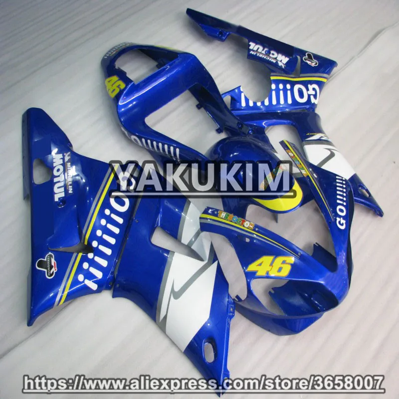 Комплекты обтекателей YAKUKIM ABS для YAMAHA YZF R1 00-01 год 2000 2001 YZFR1 00 01 YZF1000 обтекатели