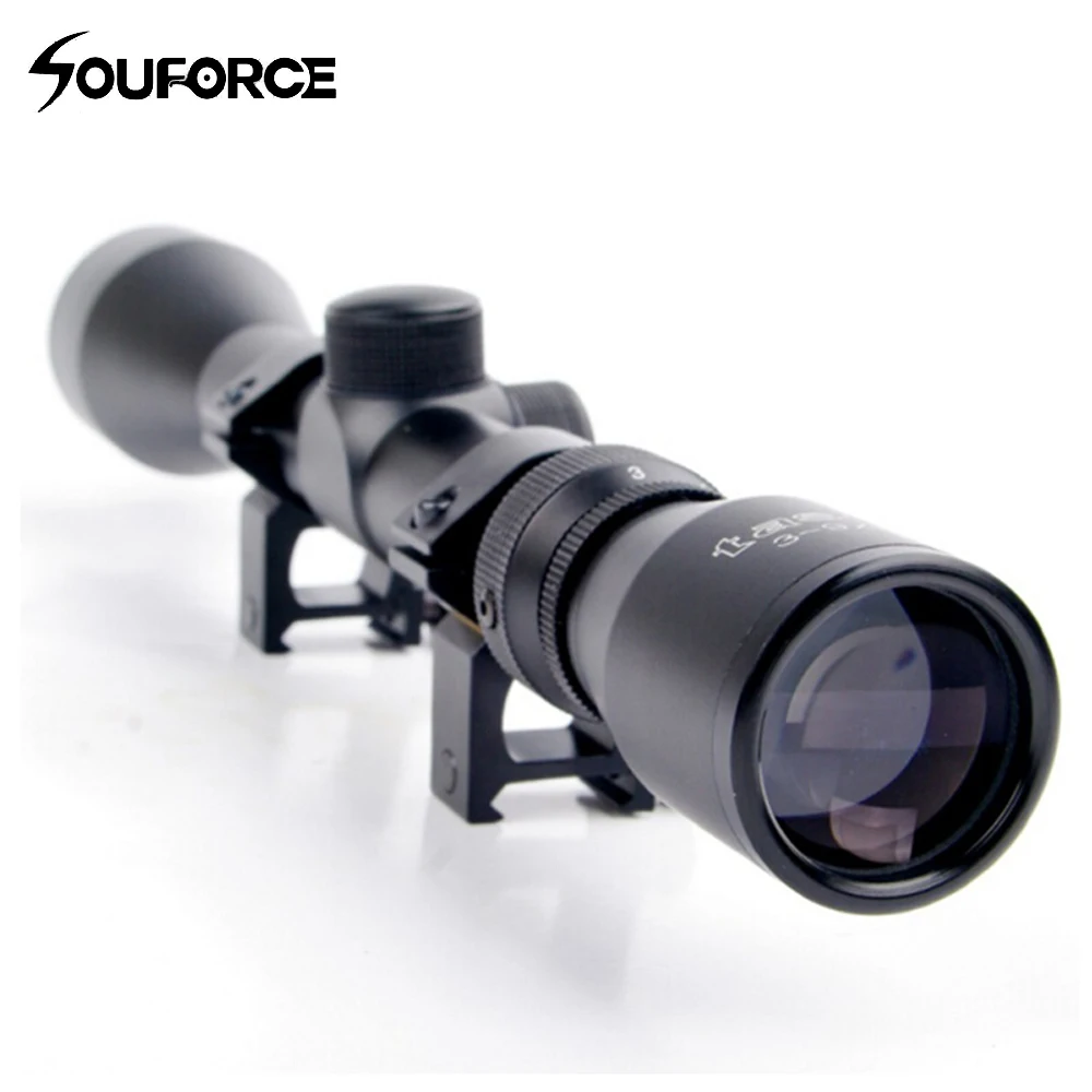 

3-9X40 Adjustable Outdoor Tactical Riflescope Reticle Sight Scope With 20 mm Rail Mount Hunting Scope B