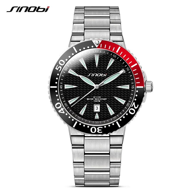 SINOBI font b Men s b font Diving Wrist font b Watches b font 10Bar Waterproof