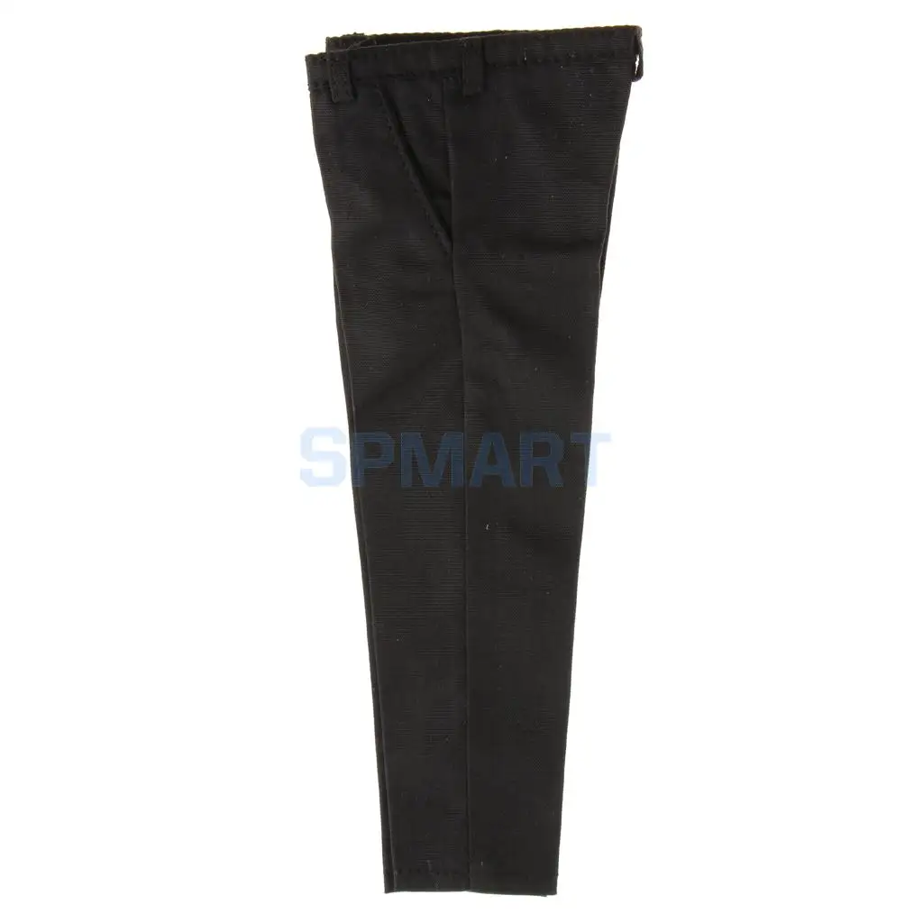 1/6 Scale Black Suit Coat Trousers Shirt Shoes Set Clothes for 12'' Male Action Figure Hot Toys Enterbay Mr.Bean Accessories