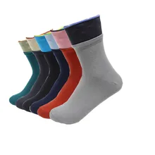 Горячая распродажа! Женские носки, теплые, 5 пар/лот, Осень-зима, цветные хлопковые носки для женщин и дам, высокое качество, носки под платье, смешанные цвета