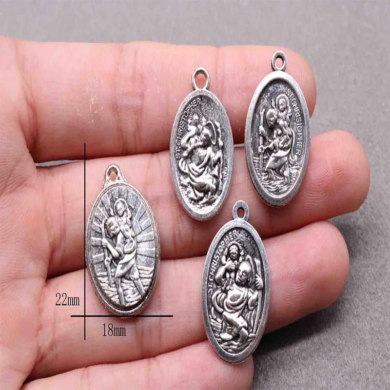Religious Charisma Mini St. Christopher Medal Mini Medal Religious Beads Medal Religious Charisma Mini St. Christopher Medal Mini Medal Religious Beads Medal