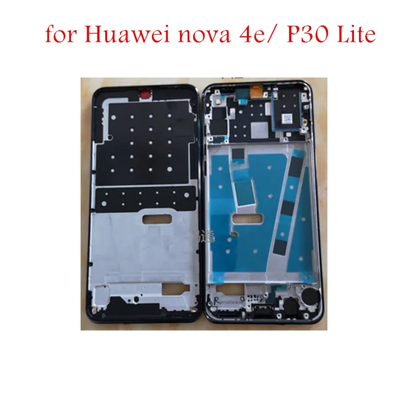 Для huawei nova 4e/P30 Lite, средняя рамка, пластина, корпус, лицевая панель, ЖК-дисплей, поддерживающая переднюю рамку, запасные части