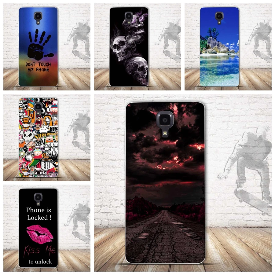 

3D Relief Printing Case for Xiaomi Mi4 MI 4 Case TPU Silicon Back Cover for Xiaomi Mi 4 Cover Soft for Xiomi mi4 Xiaomi Mi4 M4