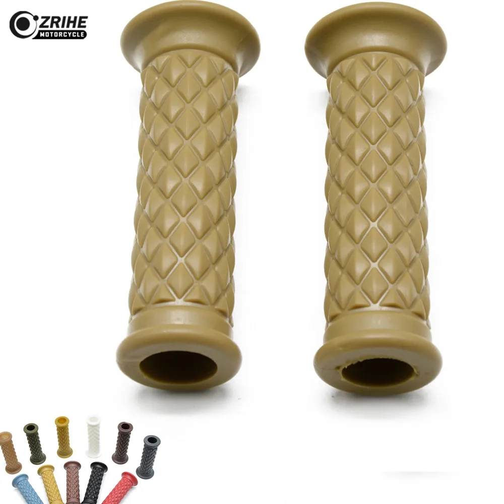 7/8" 22mm 25mm Motorcycle Grips Cafe Racer Round Handlebar Grips Street bike For SUZUKI RMZ250  RMZ450 RMZ 250 450 CRF450R CR 80