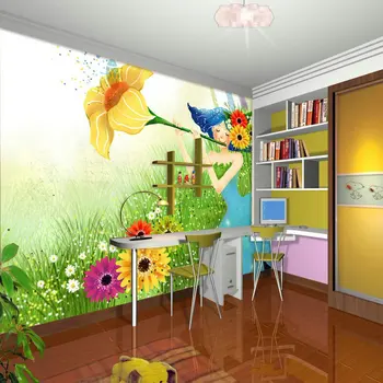 

Modern chinese wallpaper murals Environmental Mural non-woven wall paper the fairy tale background homedecoration