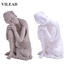 VILEAD Nature Sandstone Sleeping Buddha Statuettes Southeast Asia Thiland Fengshui Buddha Figurines Miniature Vintage Home Decor VILEAD Nature Sandstone Sleeping Buddha Statuettes Southeast Asia Thiland Fengshui Buddha Figurines Miniature Vintage Home Decor