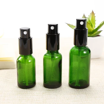 

50ml Mini Empty Travel Refillable Glass Bottles Oil Perfume Container Green Cosmetic Sprayer Refillable Bottles