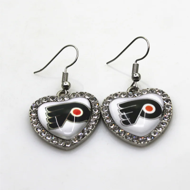 Ice Hockey 5pair/lot Philadelphia Team Earrings For Women Fashion Sport Charms Jewelry Earrings Jewelry Sports Earring Ice Hockey 5pair/lot Philadelphia Team Earrings For Women Fashion Sport Charms Jewelry Earrings Jewelry Sports Earring