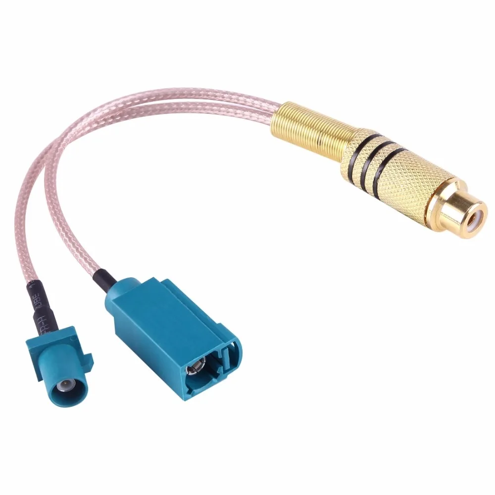 

15cm RCA Female to FAKRA Male + FAKRA Z Type Female RG316 Cable with Spring