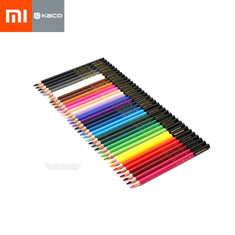 Xiaomi Mijia KACO KACOGREEN ARTIST 36 Цвет карандаш яркие цвета толстый свинцовый сердечник не легко сломать ядро тонкие кисти - Цвет: 36 color A Set