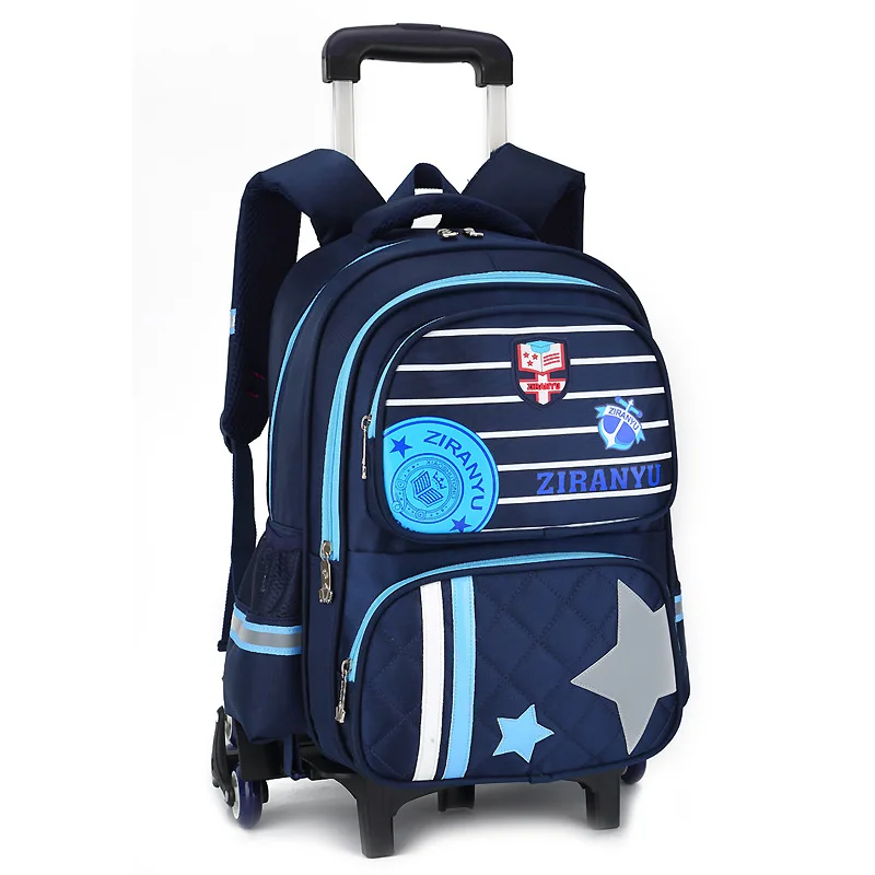 2018 waterproof Trolley school backpacks Girls children School Bags