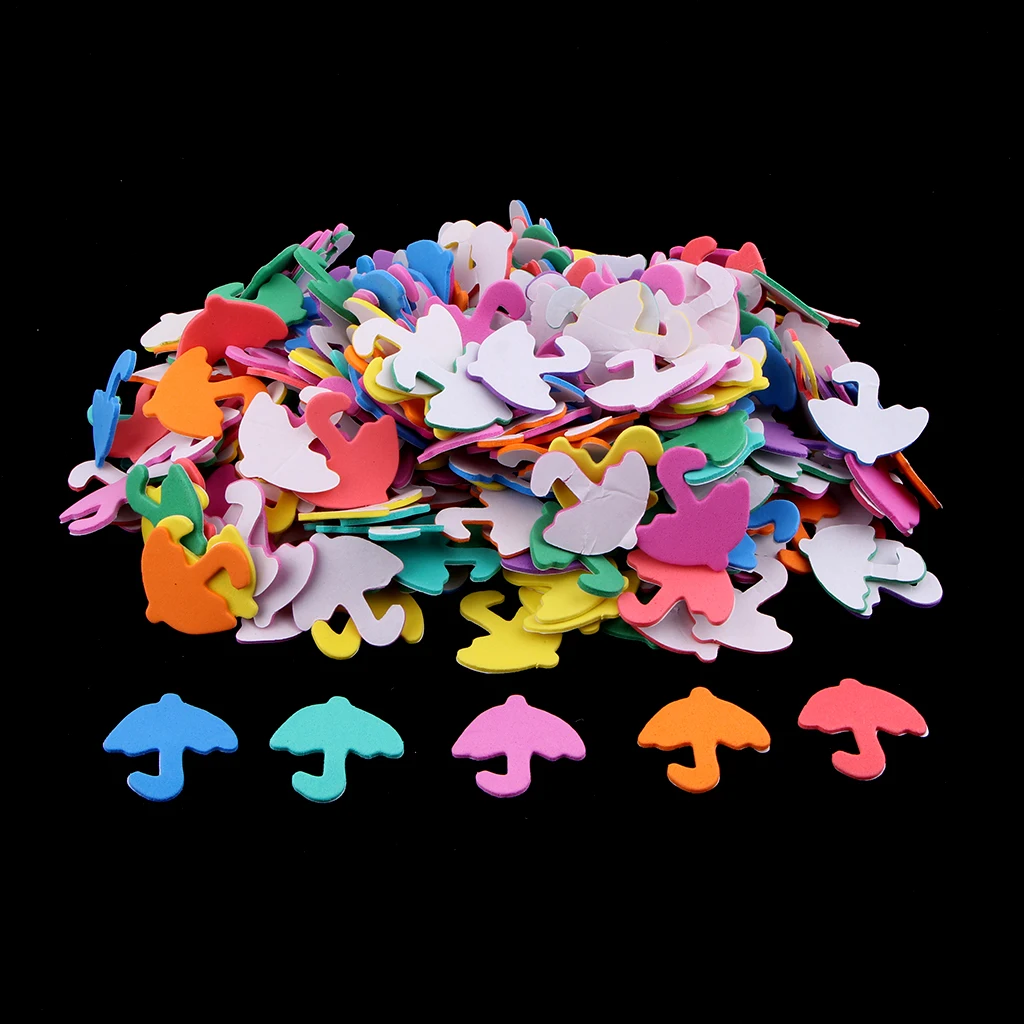 1 Set Assorted Size Foam EVA Stickers Self Adhesive Scrapbook Embellishment for DIY Card Making Scrapbooking Craft