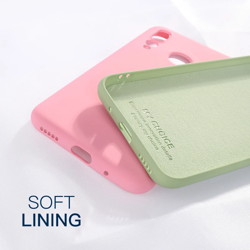 Original Liquid Silicone Case For Xiaomi Mi 9 SE 8 Lite A2 MIX 2 3 2S 6X Mi Play Slim Soft Cover Cases For Redmi Note 7 6 Pro 6A