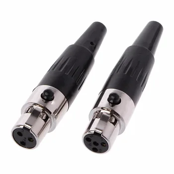 

Mini 3PIN/4PIN Female Plug Mini XLR Audio Microphone Connector 49x8mm
