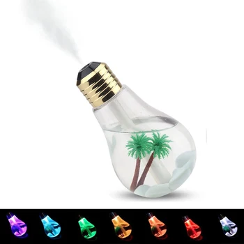 

400ml LED Lamp Air Ultrasonic Humidifier bulb Mist Maker Essential Oil Diffuser Atomizer Air Freshener Mist Maker drop Shipping