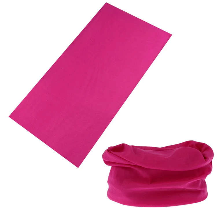 Снуд головной убор платок тюрбан шейный платок шарф труба маска Кепка глушитель Бандана с УФ-защитой спортивные шарфы - Цвет: Розовый