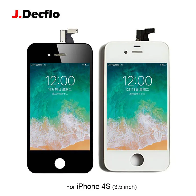 

For iPhone 4S LCD Display Touch Screen Digitizer Assembly Replacement Parts Mobile Phone Black White AAA Quality + Gifts