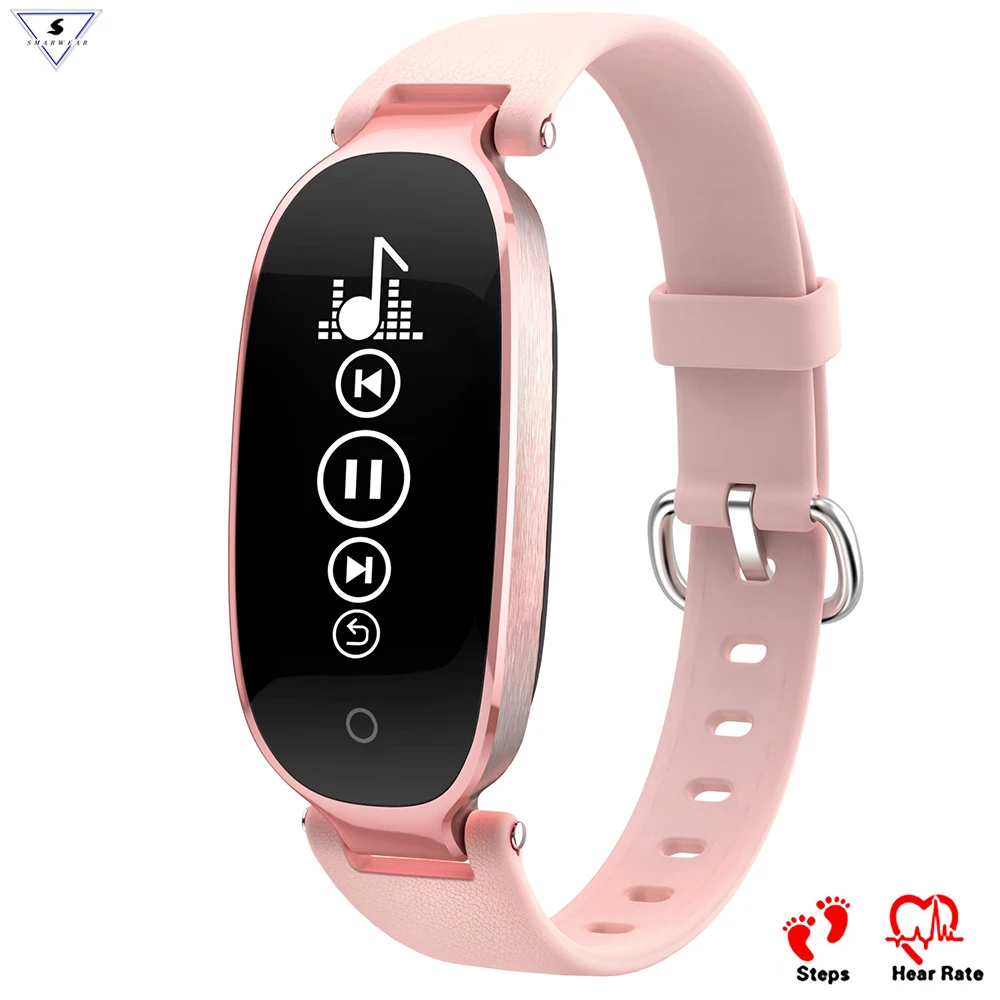 

Ssmarwear Heart Rate Smart Band S3 Elegant Female Bracelet IP67 Waterproof Sports activity Tracker girl's alarm Smart Wristband