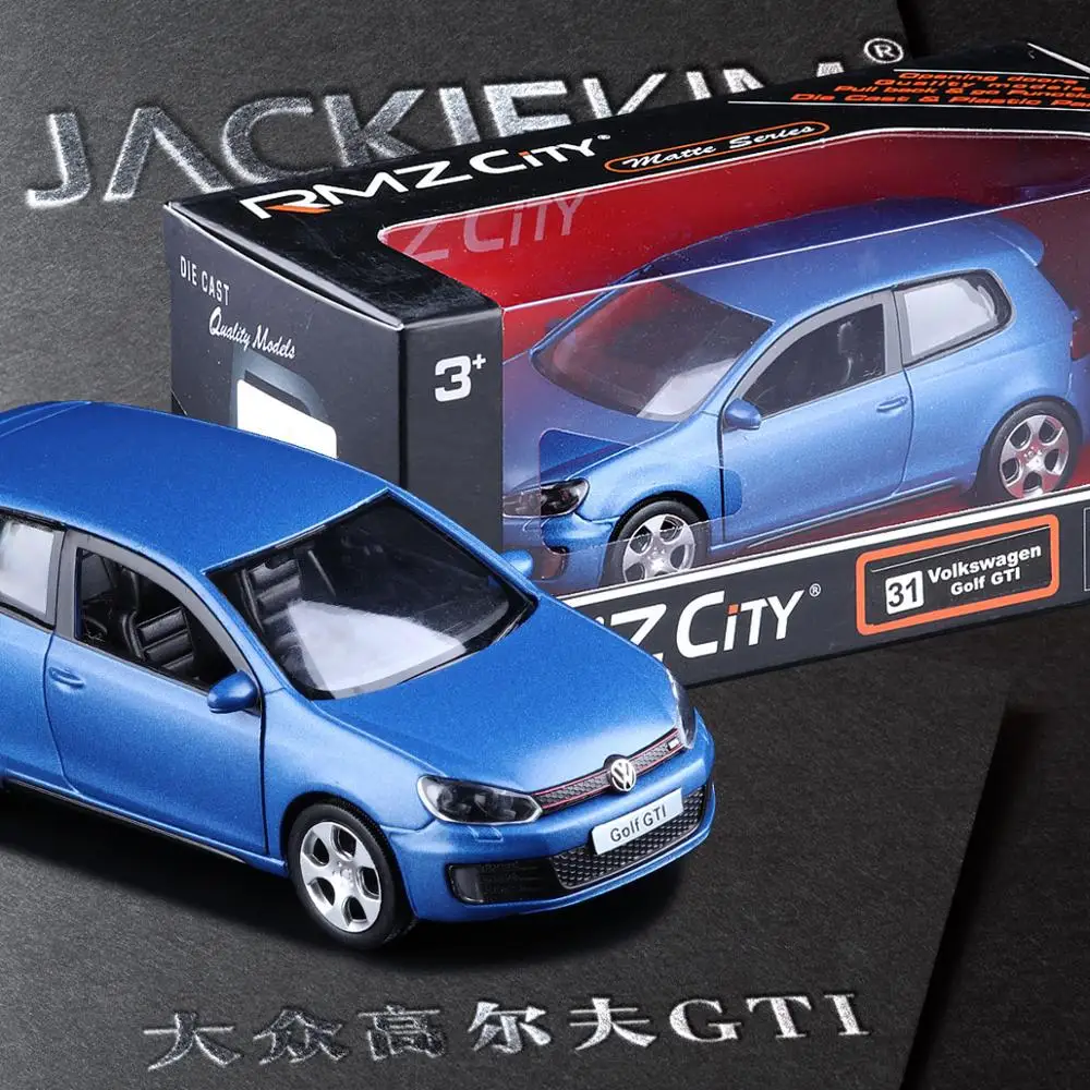 Sale 1:36 scale high simulation supercar,metal pull back Golf GTI cars,Grind arenaceous matte blue models,free shipping