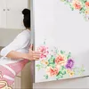 Colorful Flowers 3D Wall Stickers Beautiful Peony Fridge Stickers Wardrobe Toilet Bathroom Decoration PVC Wall Decals/Adhesive ► Photo 2/6