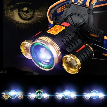 

New High Quality Zoom 15000LM 3X XM-L T6 LED Rechargeable 18650 Headlamp Headlight Light Torch Drop Shipping
