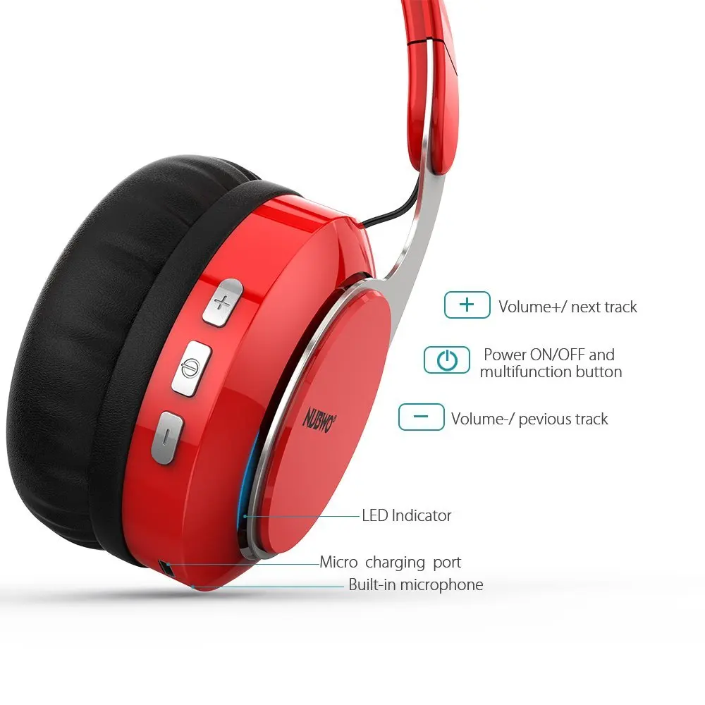 Bluetooth гарнитура Hi Fi стерео Беспроводная складные мягкие наушники памяти