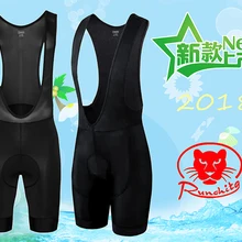 Runchita велотрусы Италия ткань велосипедные рейтузы с лямками мужские летние велотрусы Pro team 4d pad 8 цветов на заказ