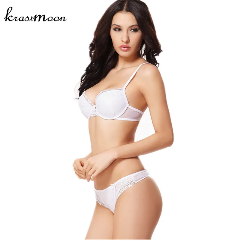 Elegant Floral Lace Embroidery Underwear Women Bra Set,Sexy Deep V-neck Push Up 3/4 Cup Bra and Lingerie Set BS252 Elegant Floral Lace Embroidery Underwear Women Bra Set,Sexy Deep V-neck Push Up 3/4 Cup Bra and Lingerie Set BS252