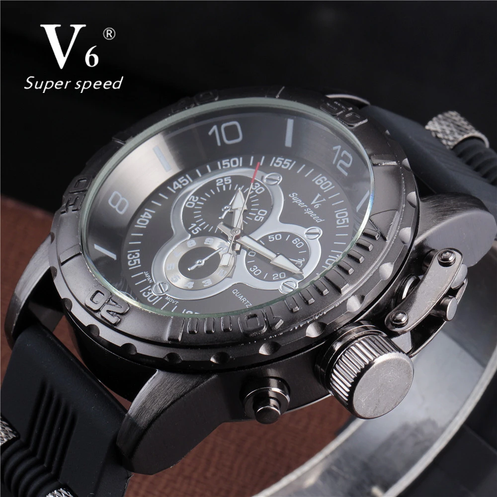 Mens Watches Top Brand Luxury Brand V6 Casual Military Quartz Watch Men