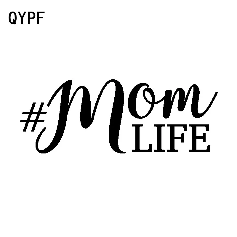 QYPF 16 3 см * 6 1 Мода # Mom Life виниловые наклейки на окна автомобиля наклейка Черный