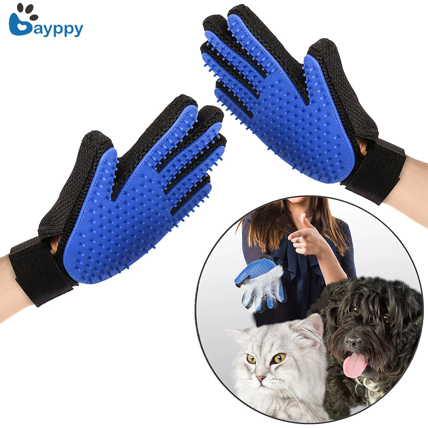 Pet Cat Grooming Glove For Cats Pet Dog Hair Deshedding Brush Comb
