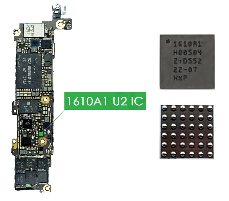 

2pcs U2 Charging IC 1610A1 for iPhone 5s 5c iPad Mini 2 iPad Air BGA Power IC