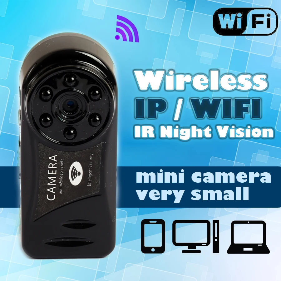   1  tf  mini dv  dvr  wi-fi ip /spy video recorder p2p   -  cam