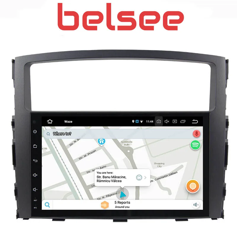 Belsee Восьмиядерный PX5 4G+ 32GB 2 Din Android 9,0 автомобильный Радио мультимедийный плеер gps Navi HD для Mitsubishi Pajero V97 V93 2006