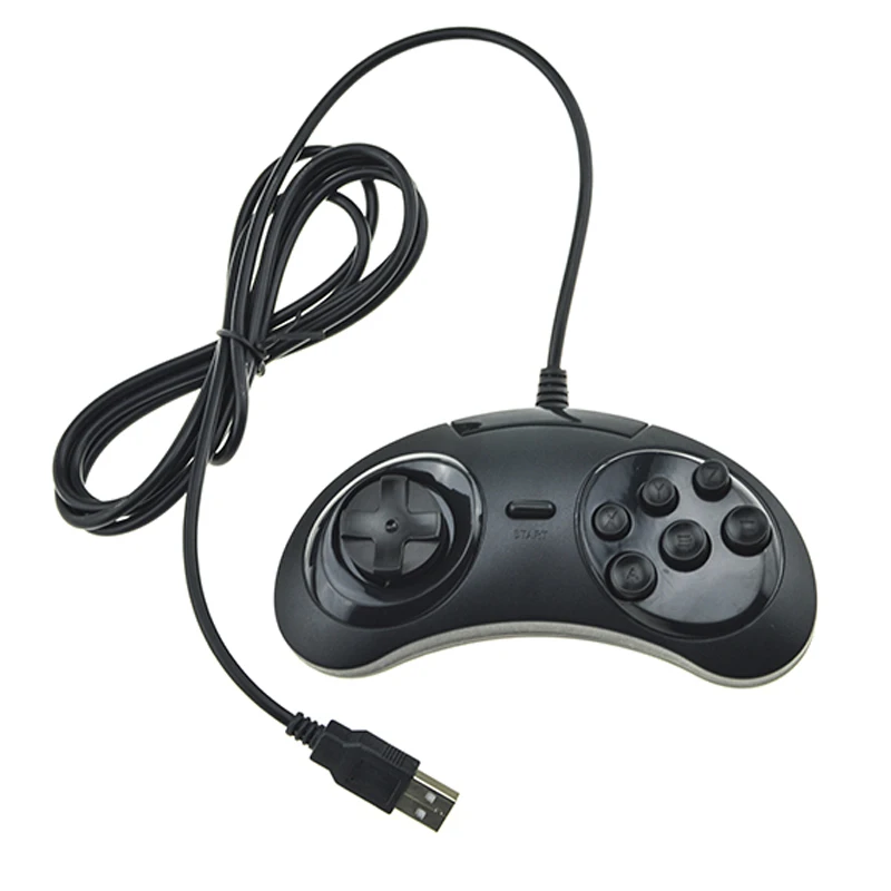 Hot Sale For SEGA USB Classic Wired 6 Buttons Gamepad USB Game ...