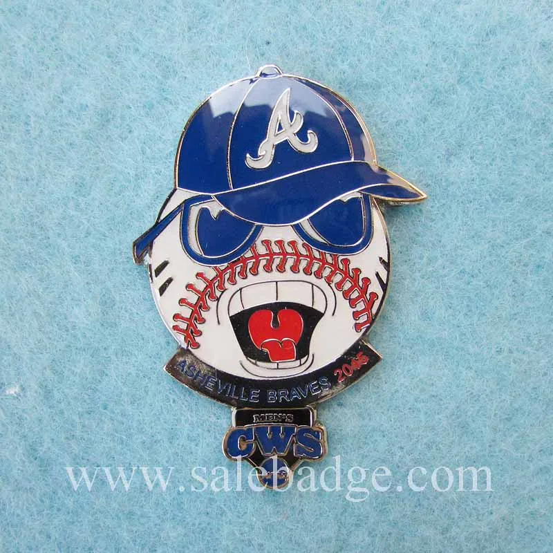 Custom Baseball Team Metal Lapel Pins Men Icon Badgein Badges from
