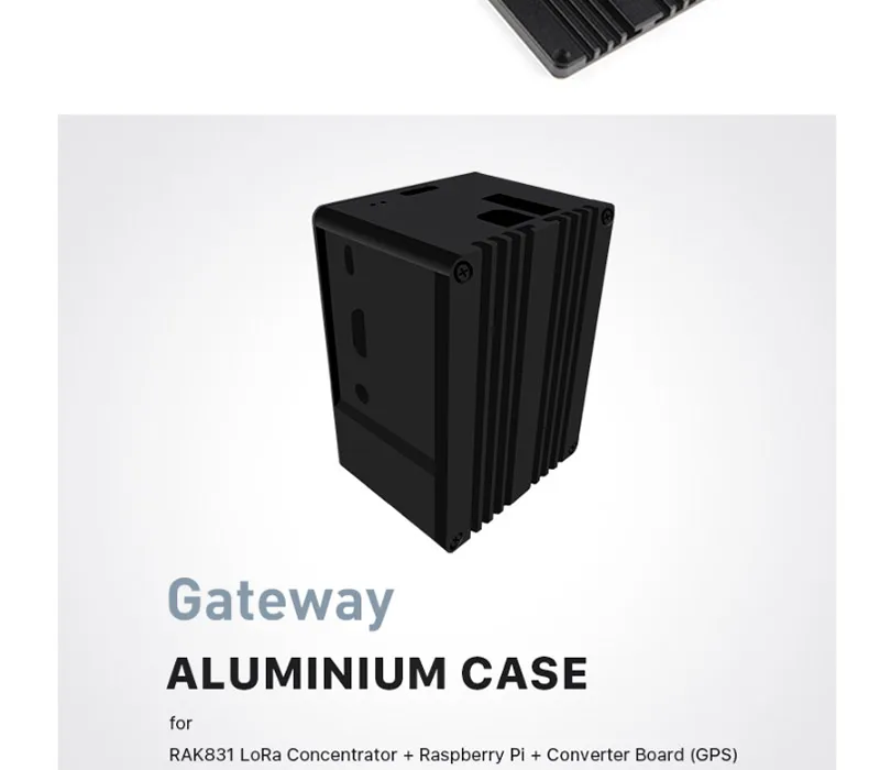 Шлюз алюминиевый корпус Радиатор для RAK2245 LoRa концентратор Модуль и Raspberry pi с полным входом/выходом 069