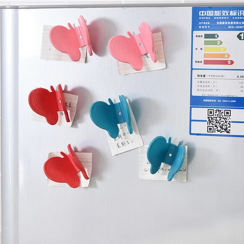 

Random Color Butterfly Silicone Hot Dish Plate Bowl Pot Holder Carrier Handy Kitchen Tool Anti-Scald Clamp Magnetic Fridge Clip
