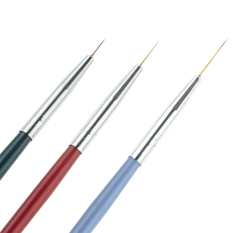 

3pcs/set Nail Art Liner Painting Pen 3D Tips DIY Acrylic UV Gel Brushes Drawing Kit Flower Line Grid French Design Manicure Tool