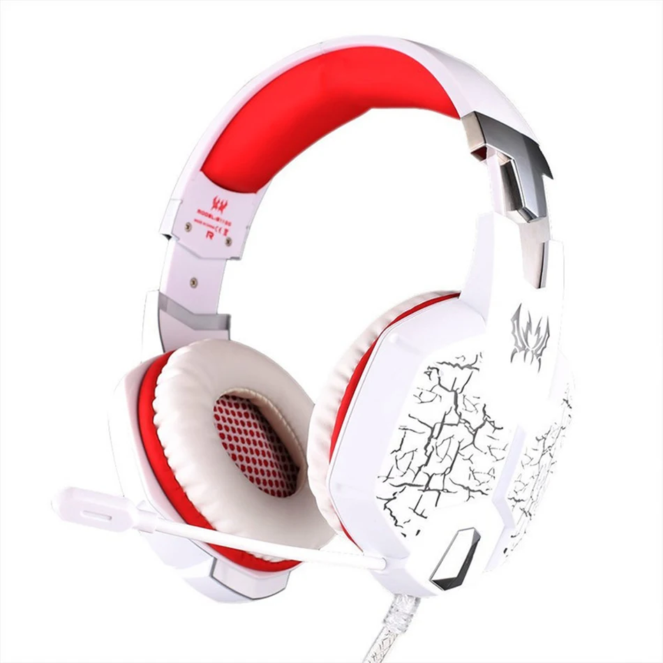 

g1100 gaming headphone cozy black earphone breath led + 3.5mm adjusted mic noise isolation