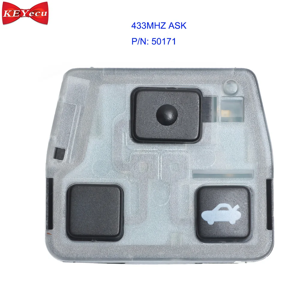 

KEYECU for Toyota and Lexus Smart Car Key Fob Remote Control Board 433MHZ ASK P/N 50171