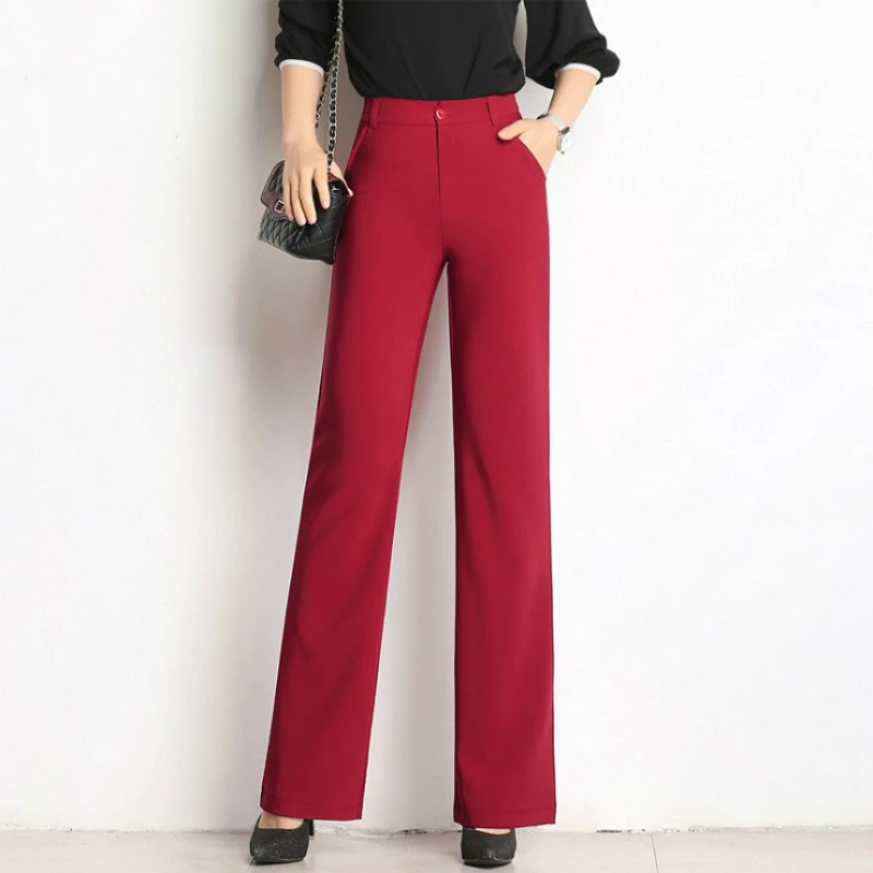 Nueva Alta 2019 Y Cintura Niñas Pantalones Las Marca Plus De Verano Tamaño Flare 79138 Oficina Mujeres Negro Ligero gris Ropa Primavera Femenino Fqg8Edwq
