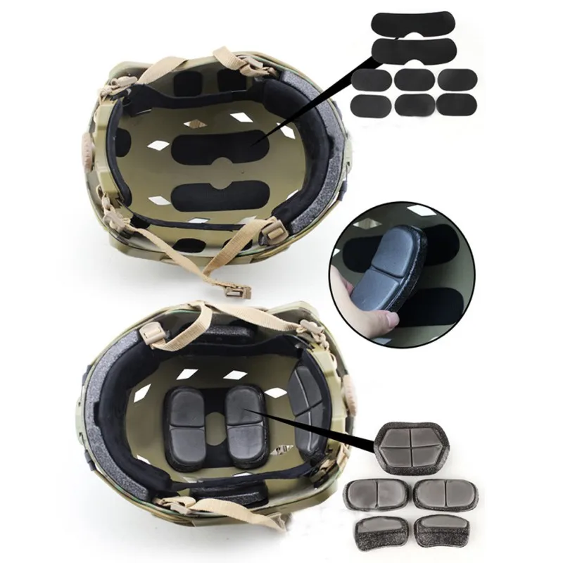 

Airsoft Paintball Tactical Helmet Pads13Pcs/set Helmet Foam Pad Fast Helmet DIY Protective Cushion Set Motorcycle Helmet Pad