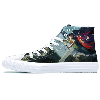 

Custom Shoes Men's Casual High Top Canvas Lightweight Skateboard Sport Outdoor Sneaker Printed Flats Zapatos Personalizados